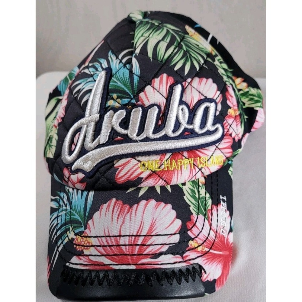 Aruba Hat One Happy Island One Size Fits‎ All  Strapback Colorful Fun Island